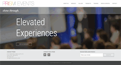 Desktop Screenshot of prismevents.com